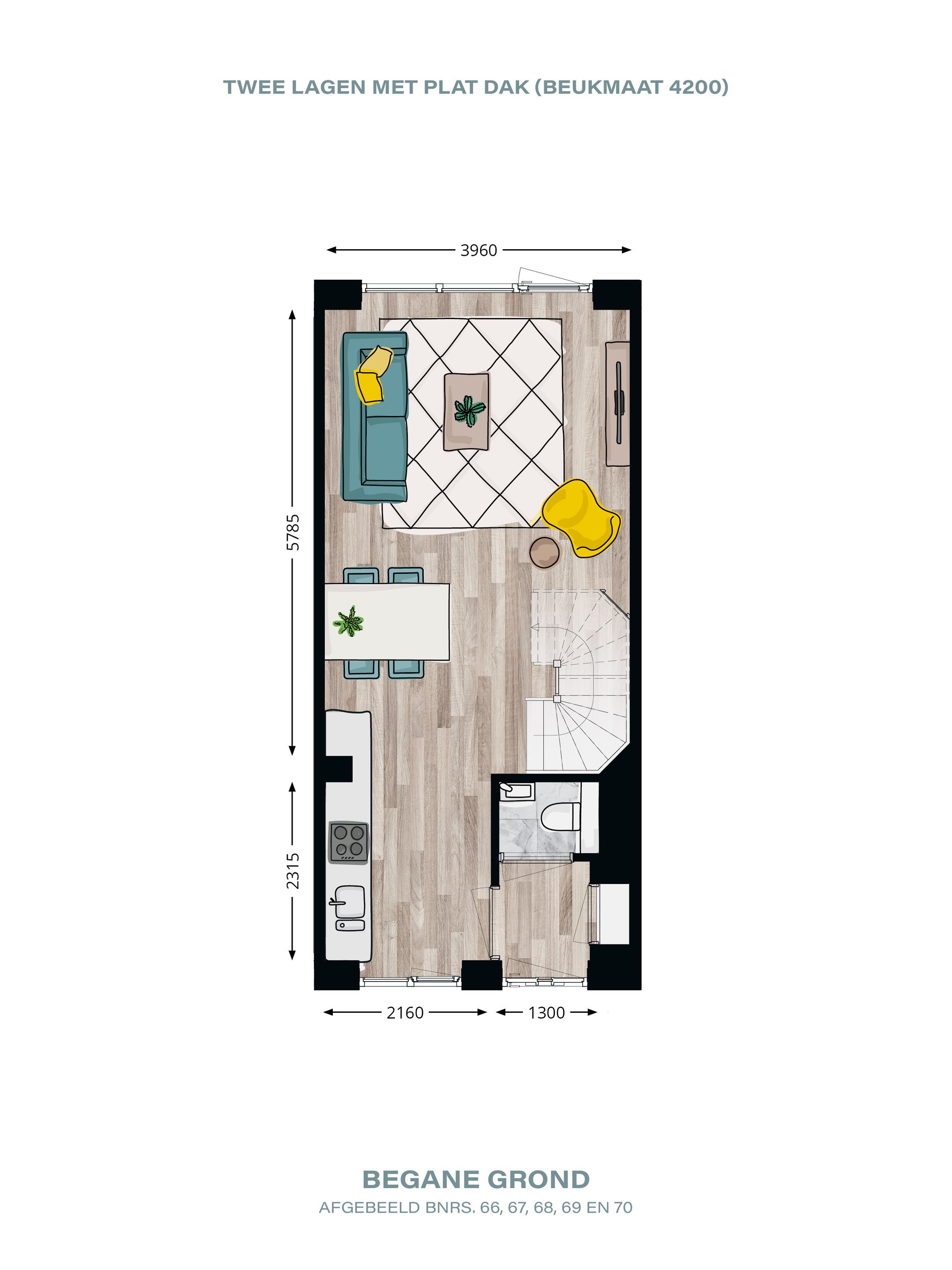 Foto 3 van Tussenwoning (Bouwnr. 67)