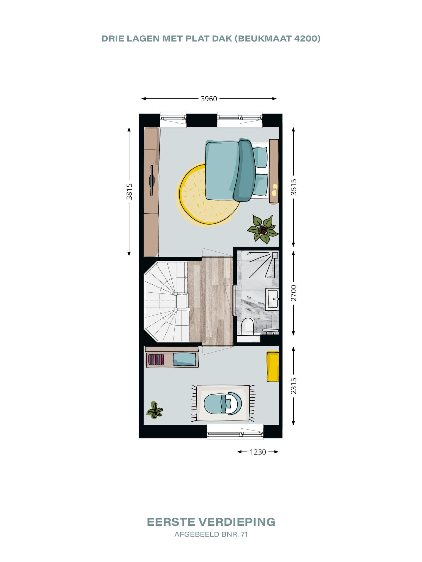 Photo 4 of Tussenwoning (Bouwnr. 71)