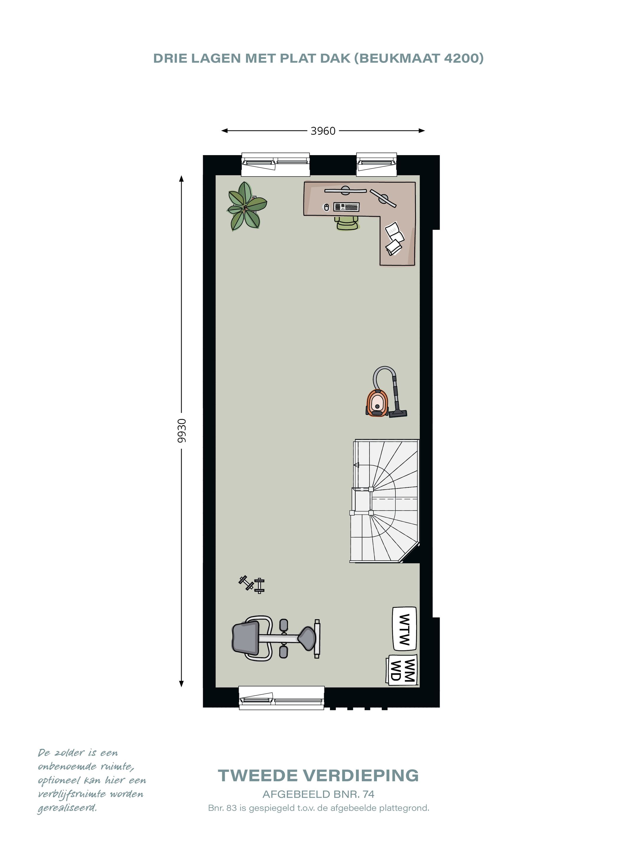 Foto 6 van Tussenwoning (Bouwnr. 74)