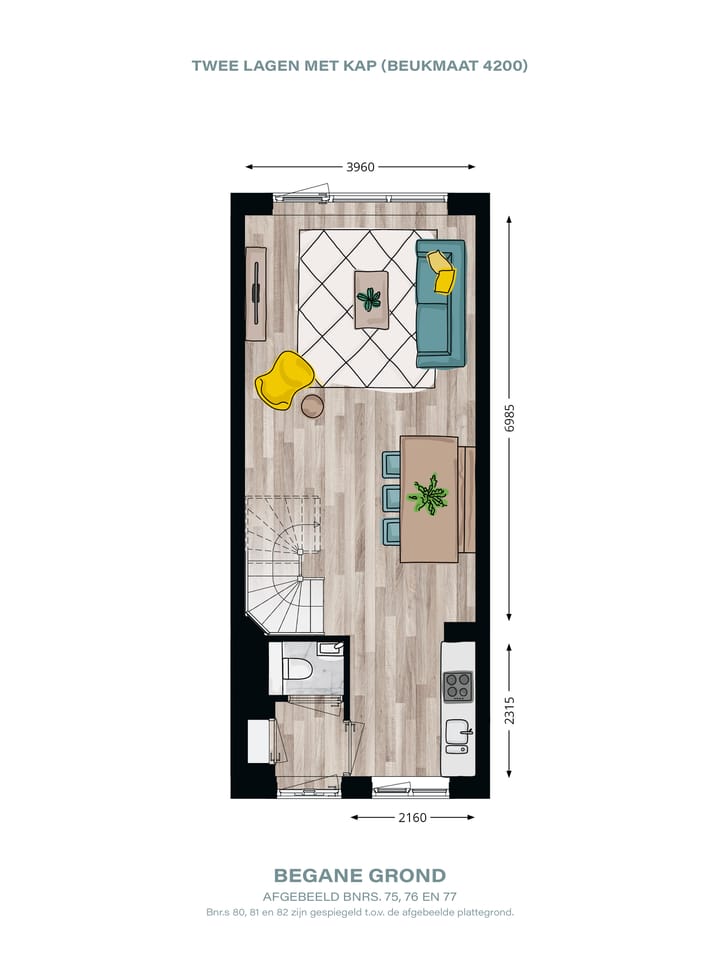 Foto 4 van Tussenwoning (Bouwnr. 77)