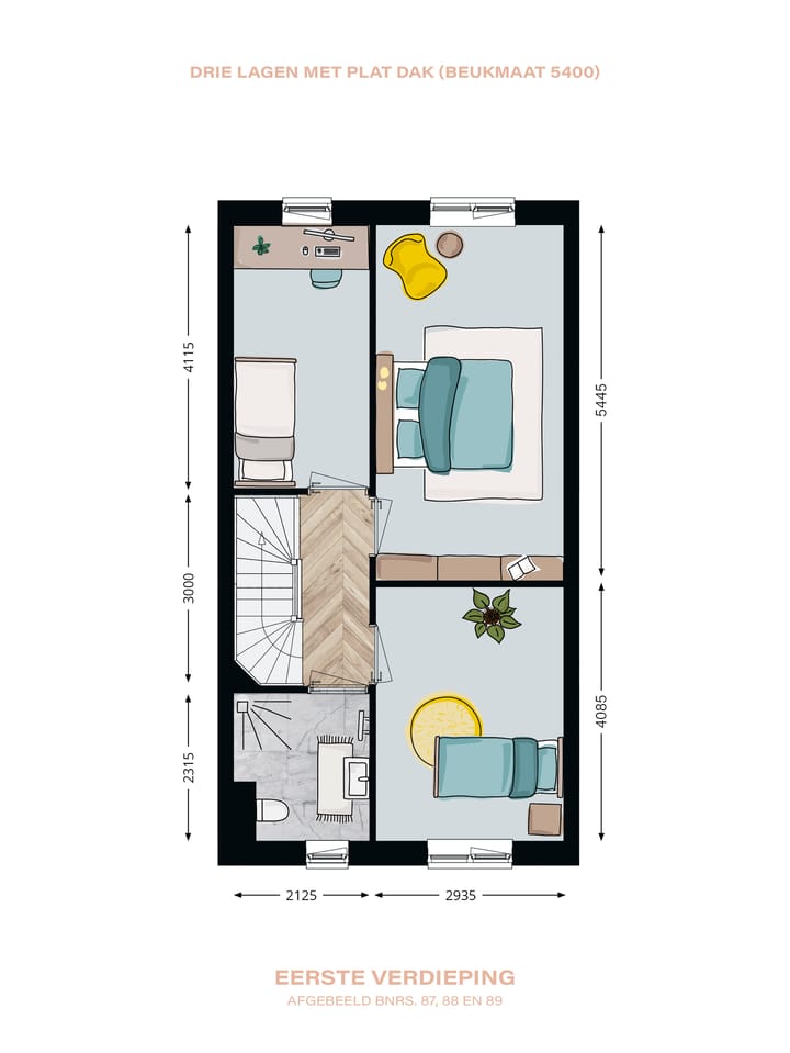 Foto 3 van Tussenwoning (Bouwnr. 89)