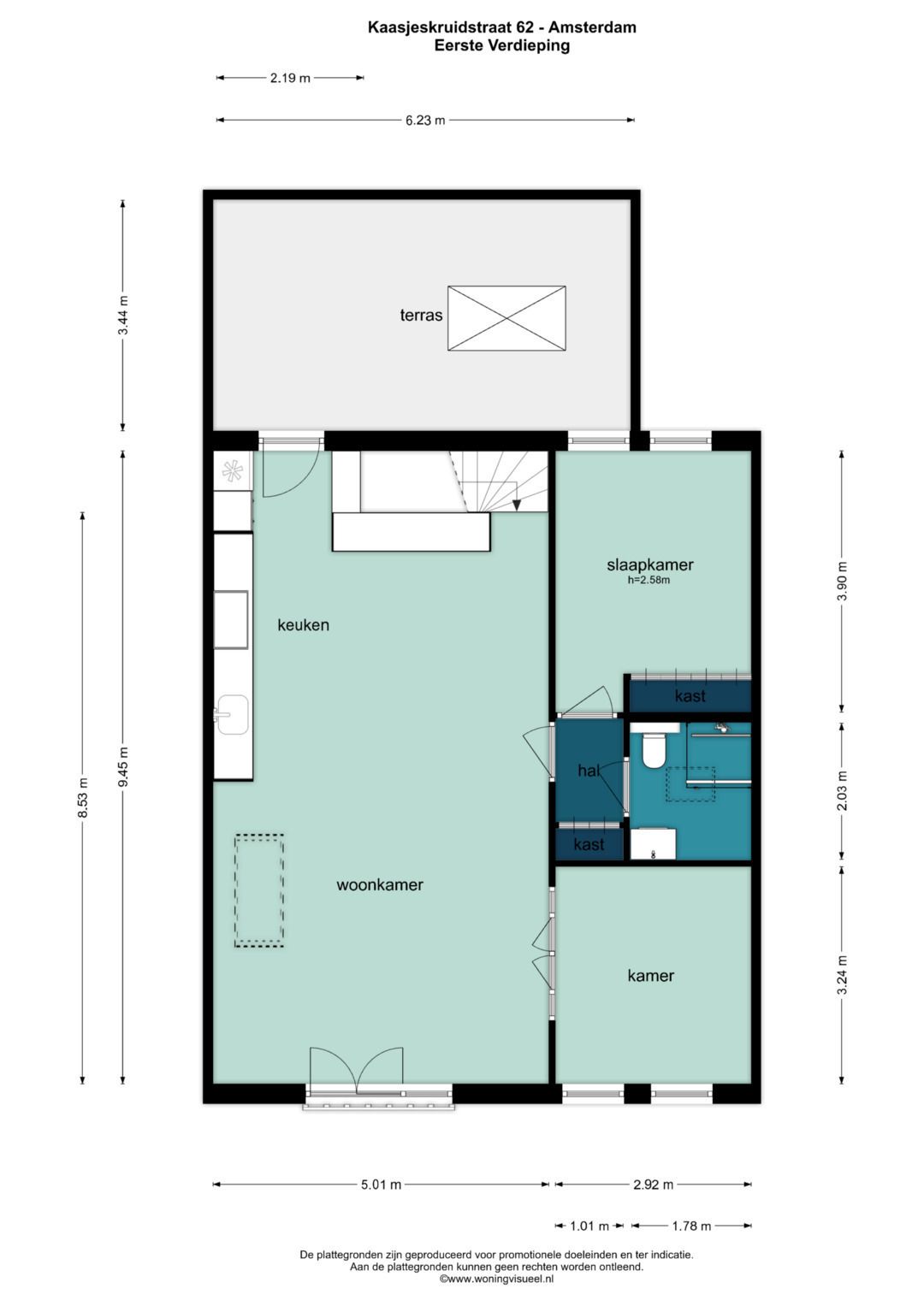 Foto 61 van Kaasjeskruidstraat 62