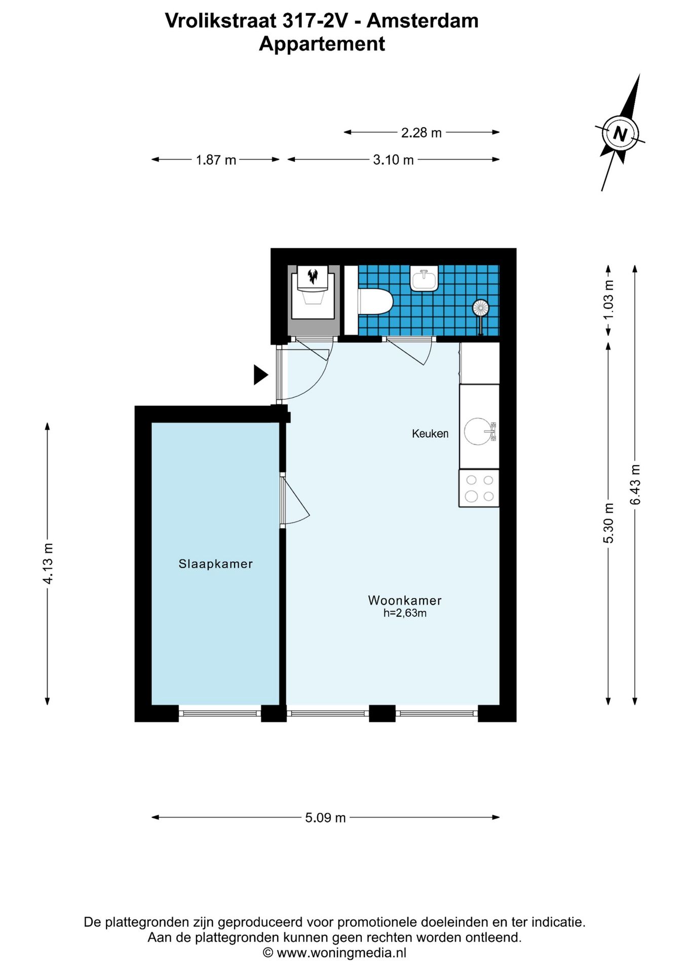 Foto 20 van Vrolikstraat 317-2V