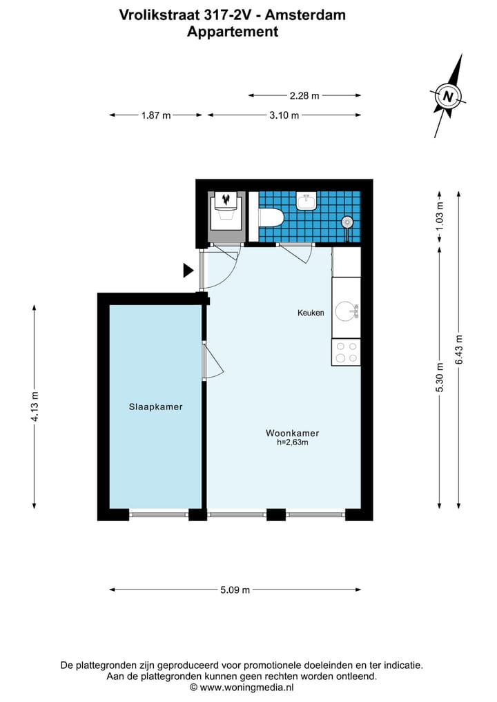 Foto 20 van Vrolikstraat 317-2V