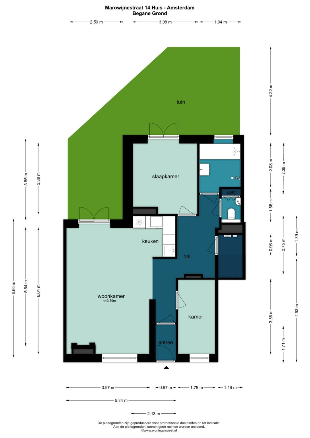 Foto 38 van Marowijnestraat 14-H