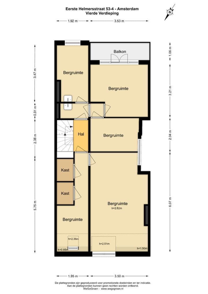Foto 26 van Eerste Helmersstraat 53-4
