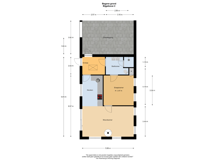 Begane grond bijgebouw 2