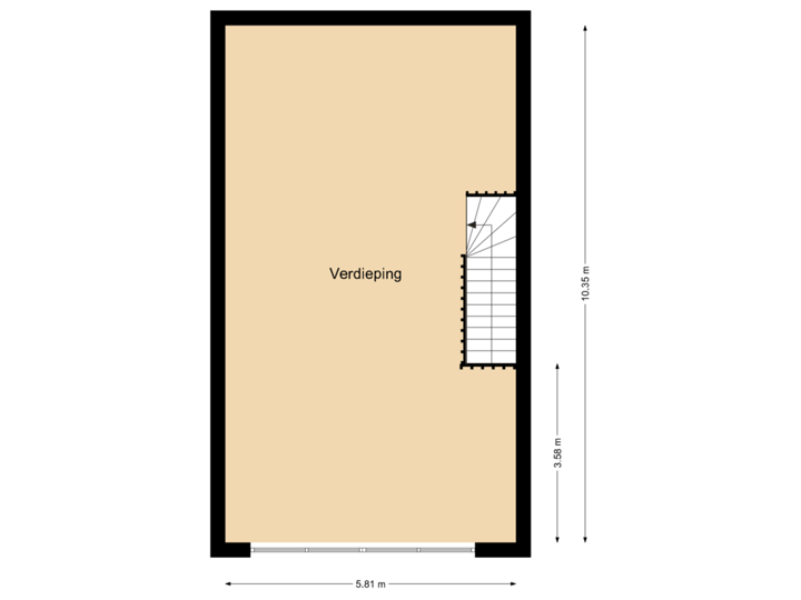 Latensteinse Rondweg 8g, Tiel - Verdieping