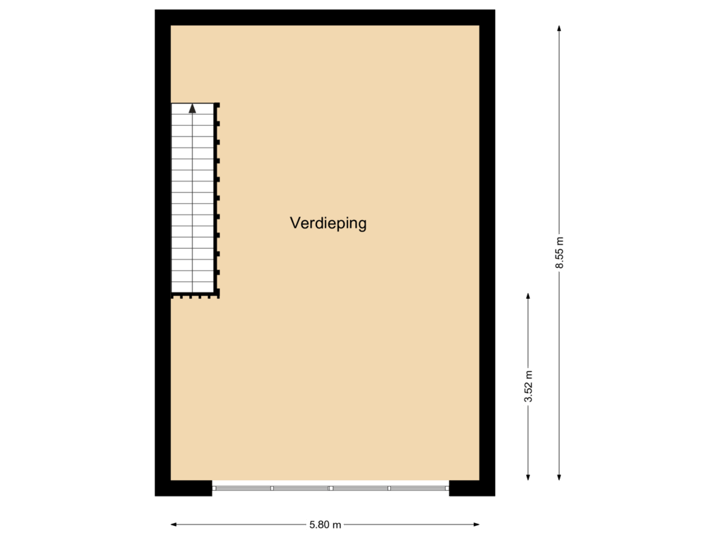Latensteinse Rondweg 8a, Tiel - Verdieping