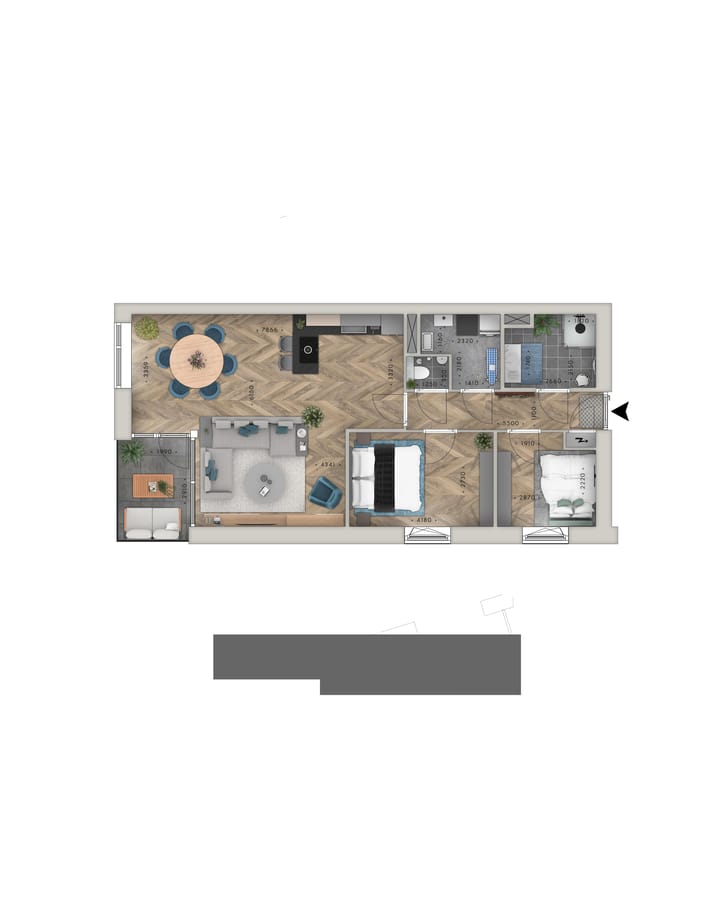 Foto 9 van Appartement type D (Bouwnr. 17)