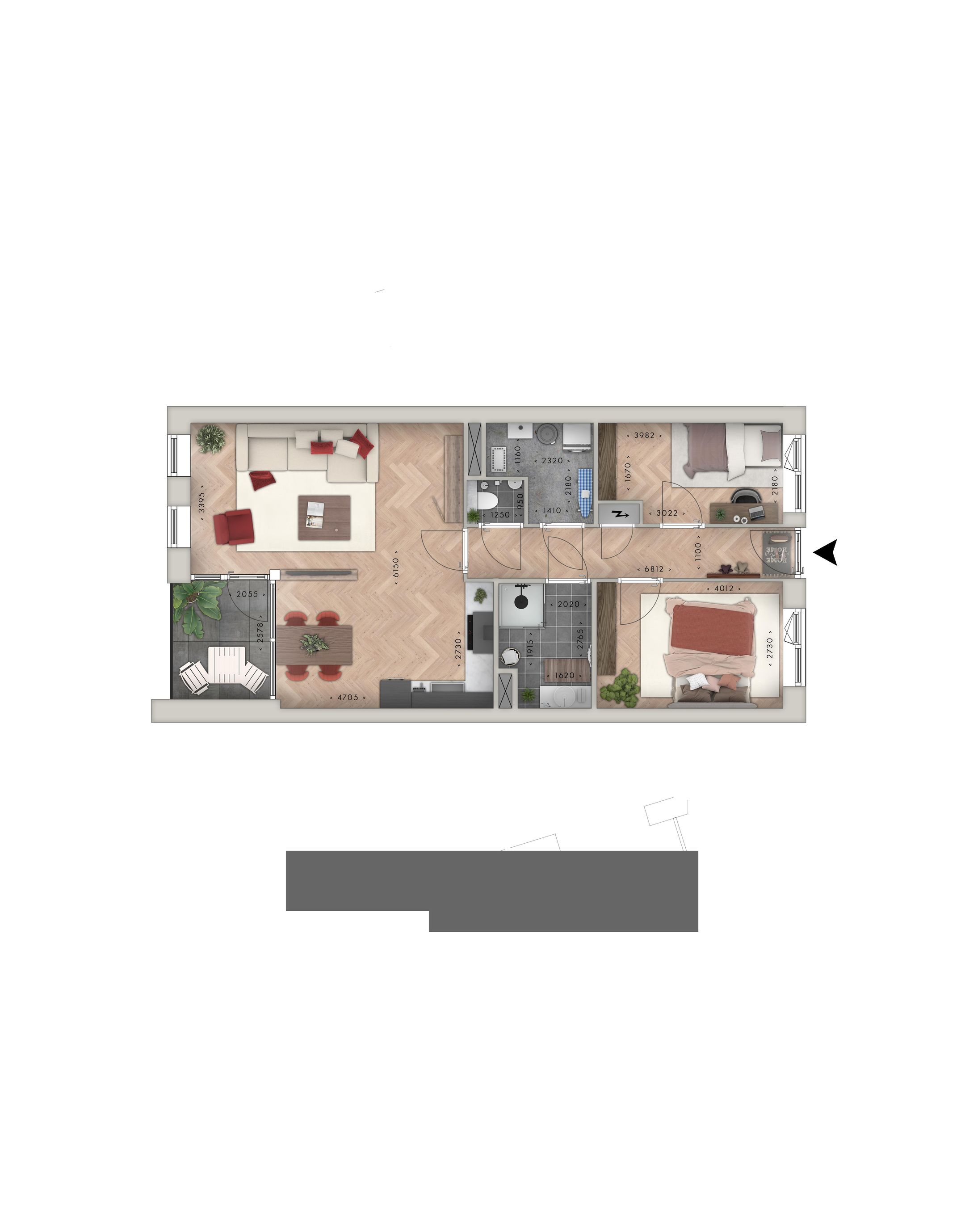 Foto 9 van Appartement type C (Bouwnr. 15)