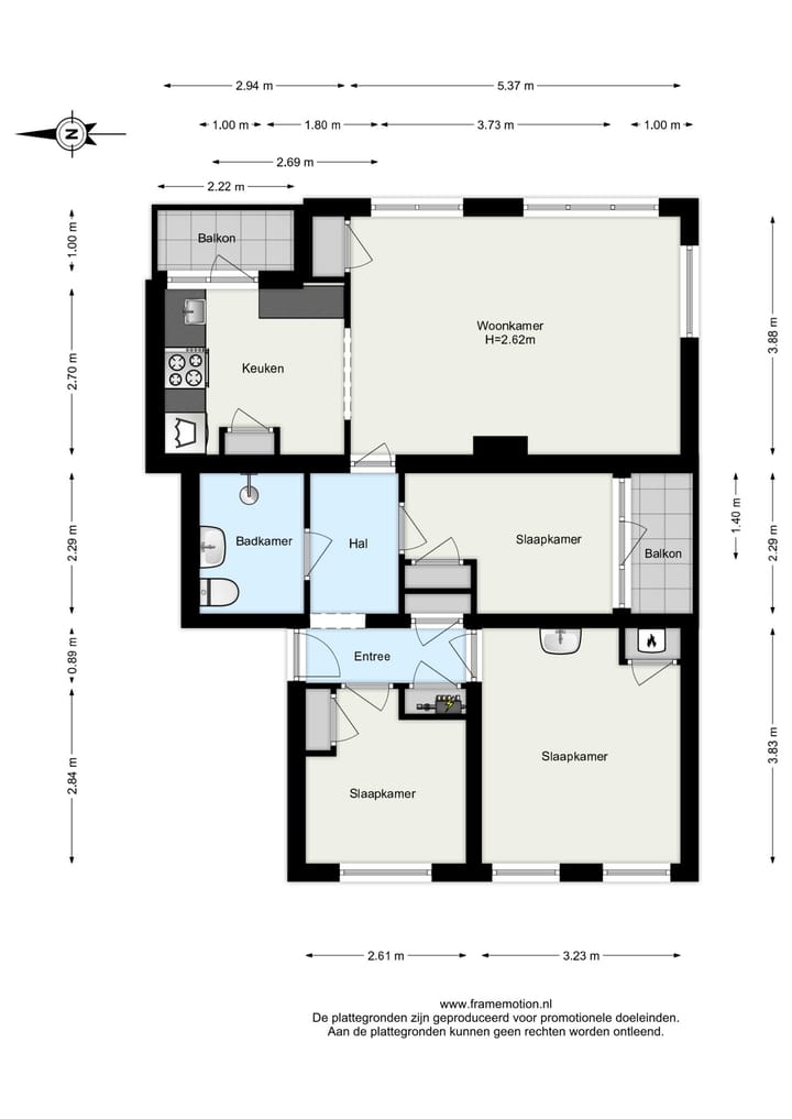 Foto 42 van Carel van Nieveltstraat 32-B