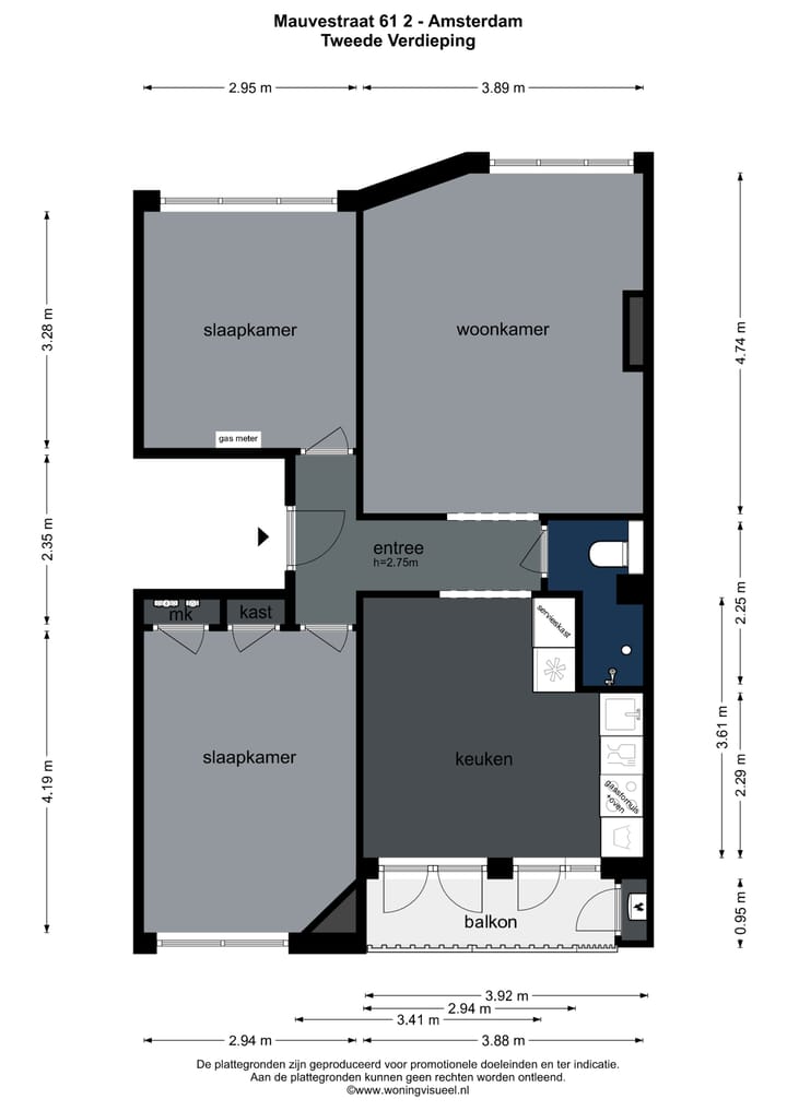 Foto 4 van Mauvestraat 61-2