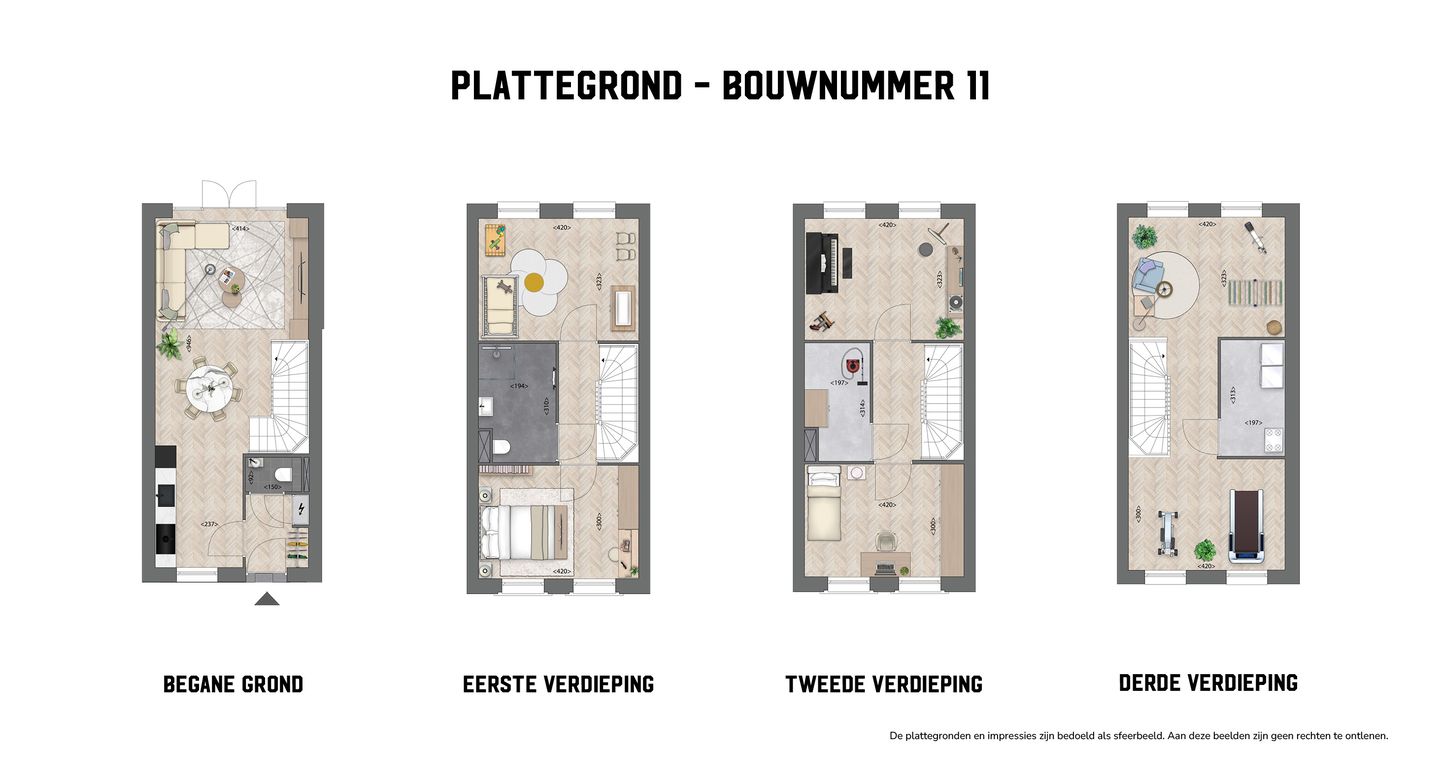 Foto 4 van Vierlaags herenhuis (Bouwnr. 11)