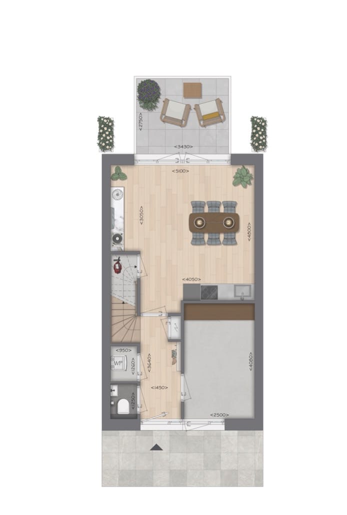 Foto 7 van Type L Stadswoning Tussen (Bouwnr. 702)