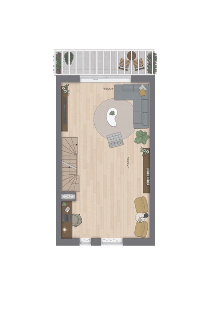 Foto 8 van Type L Stadswoning Tussen (Bouwnr. 702)