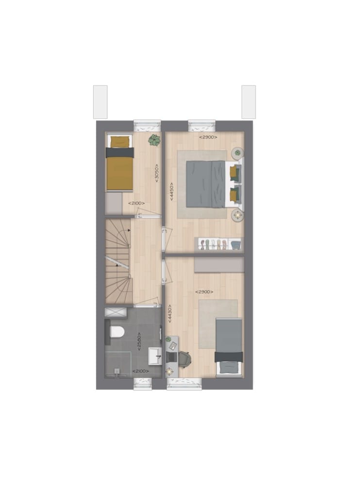 Foto 9 van Type L Stadswoning Tussen (Bouwnr. 702)