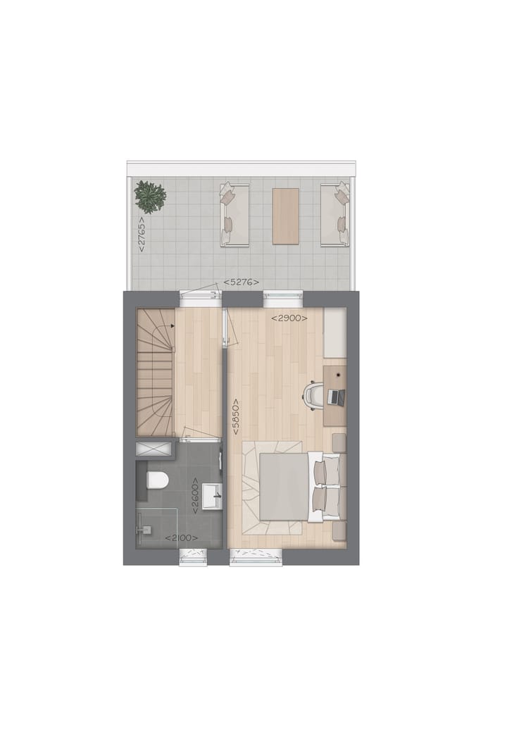 Foto 12 van Type L Stadswoning Tussen (Bouwnr. 702)