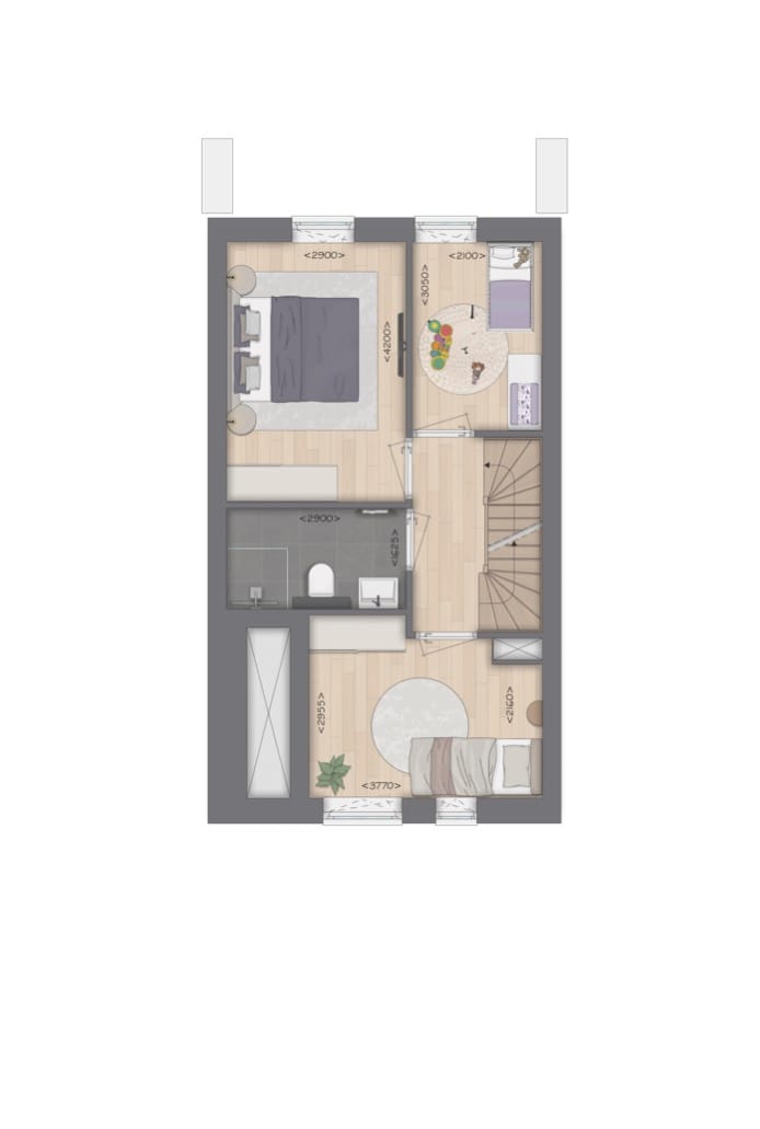 Photo 9 of Type L1 Stadswoning Tussen (Bouwnr. 707)