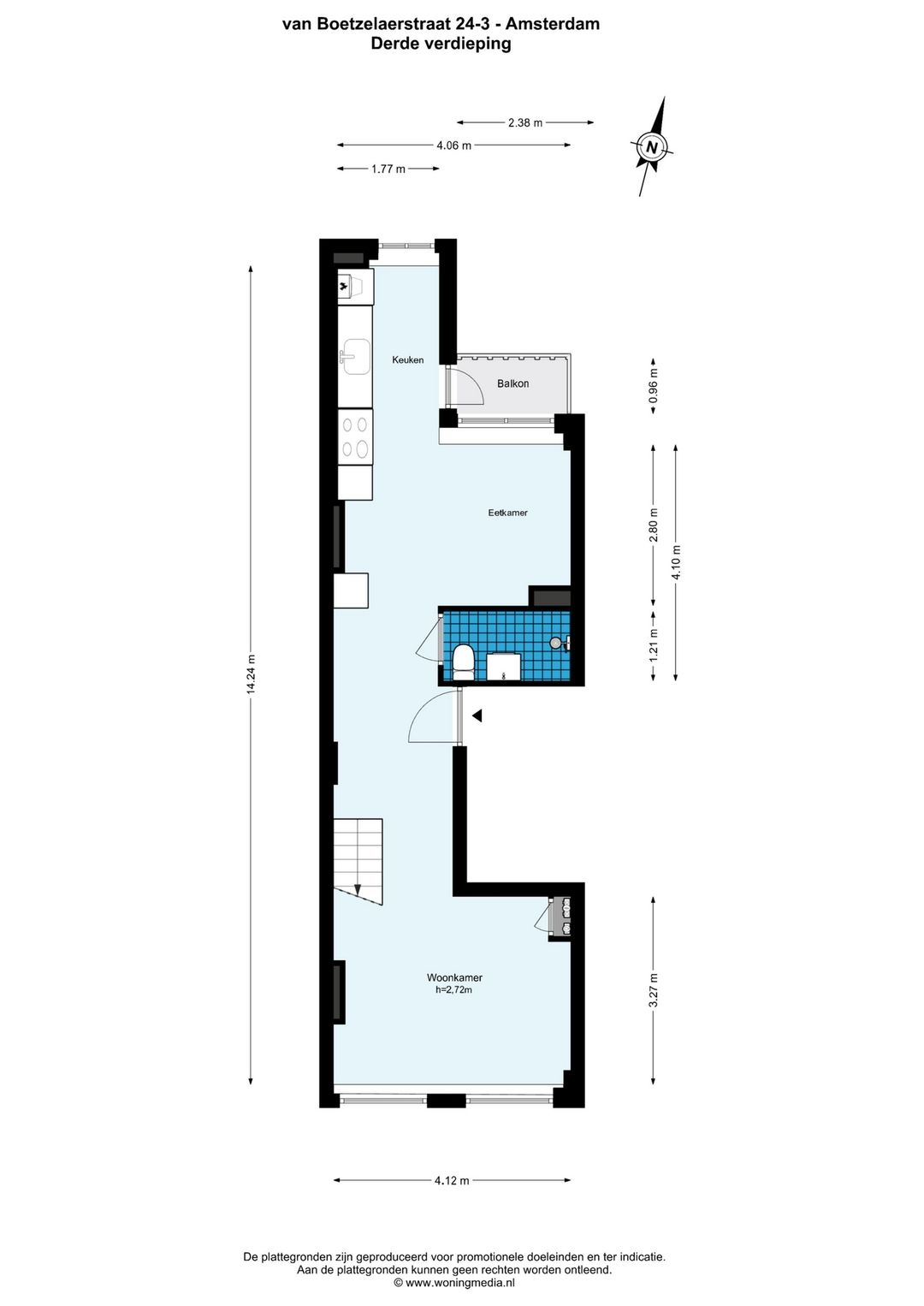 Foto 31 van Van Boetzelaerstraat 24-3