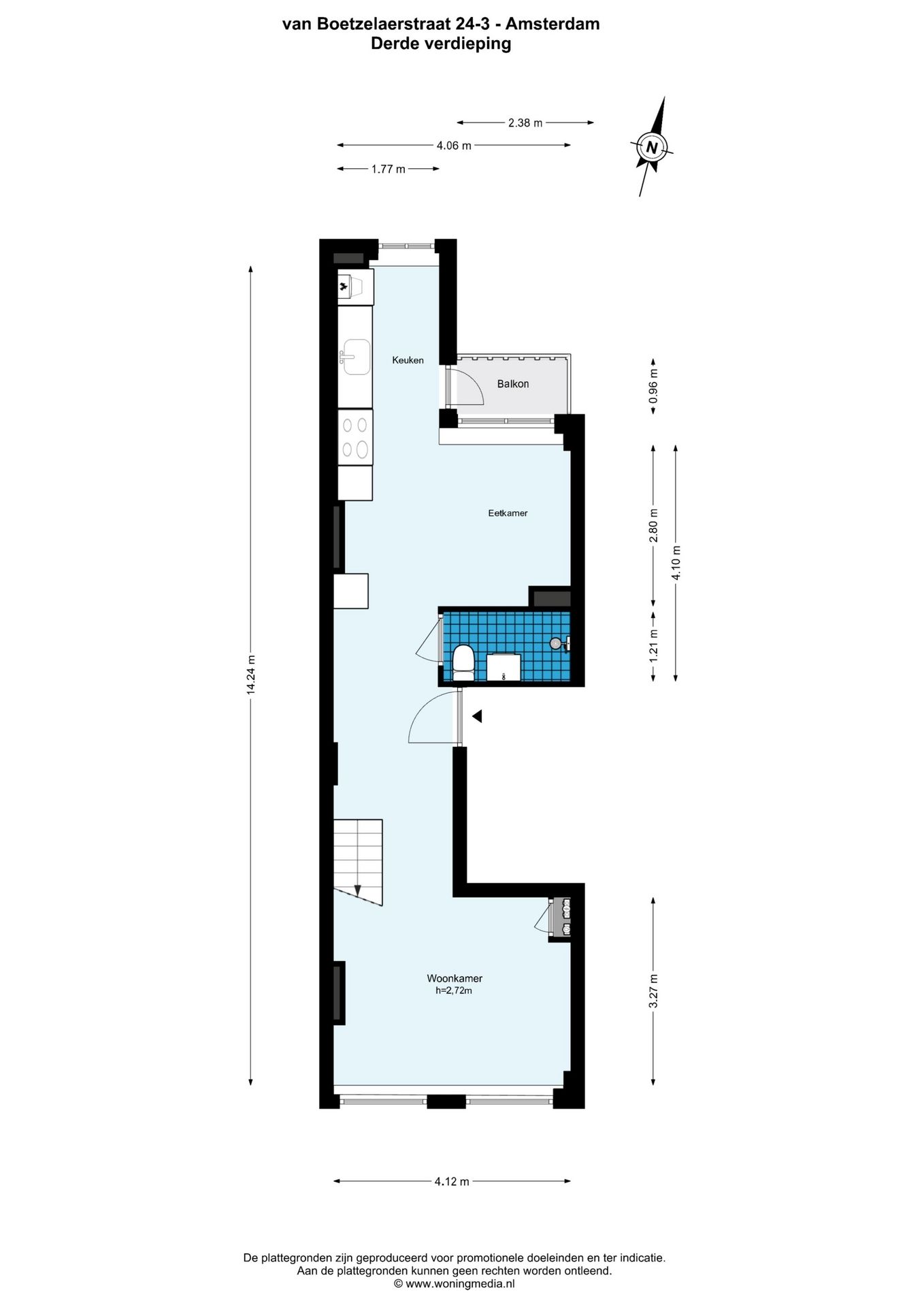 Foto 29 van Van Boetzelaerstraat 24-3