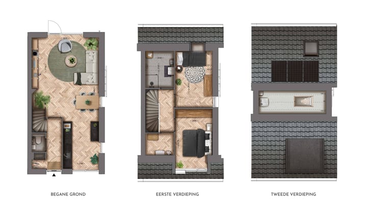 Foto 8 van Type A: rijwoningen (tussen) (Bouwnr. 8)