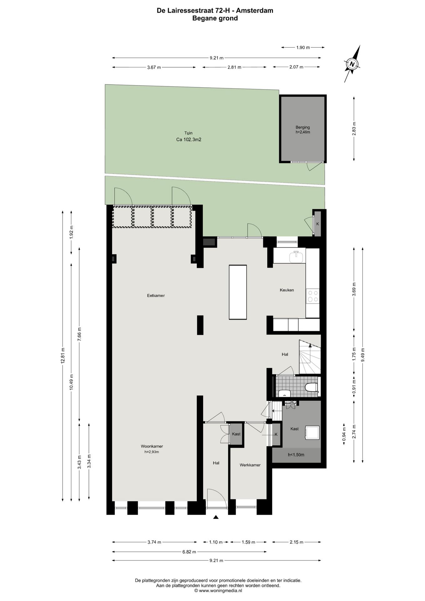 Foto 40 van De Lairessestraat 72-H