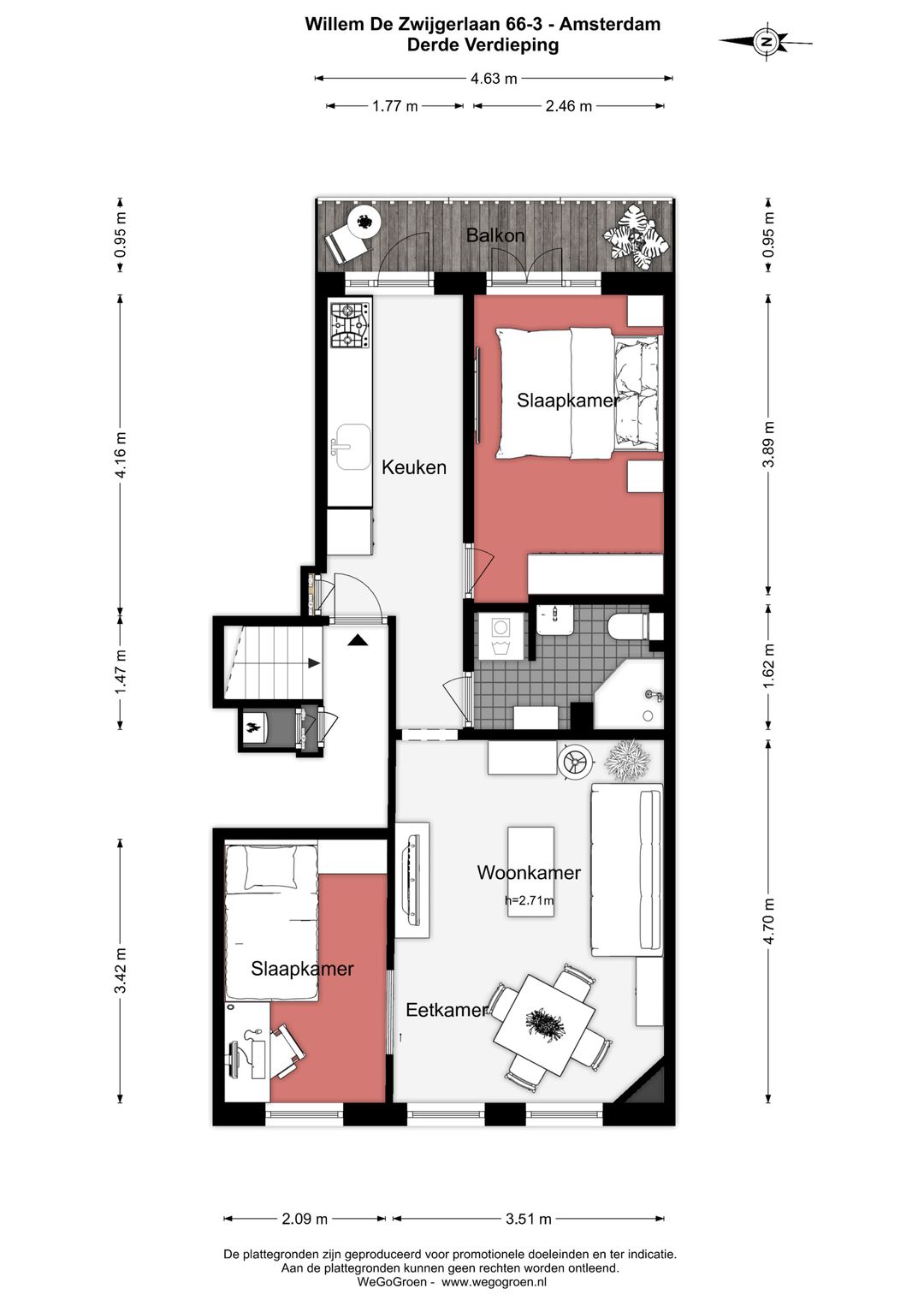 Foto 28 van Willem de Zwijgerlaan 66-3