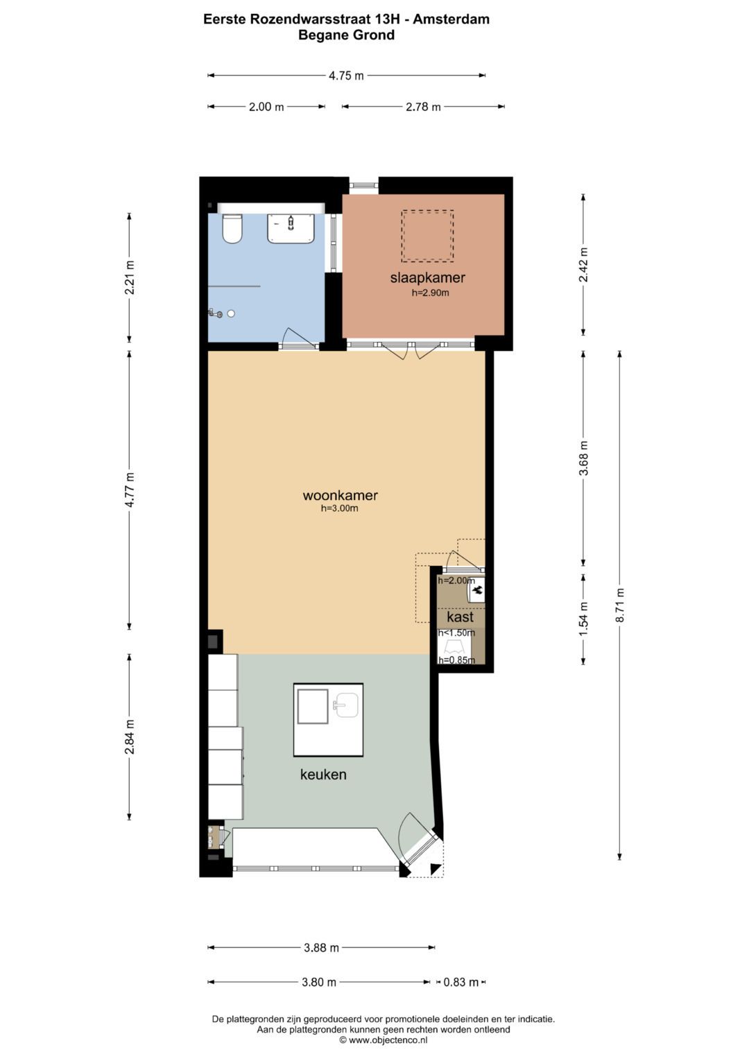 Foto 32 van Eerste Rozendwarsstraat 13-H