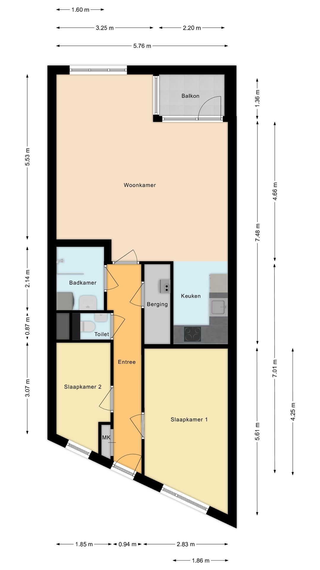 Foto 32 van Valkenierstraat 37-A