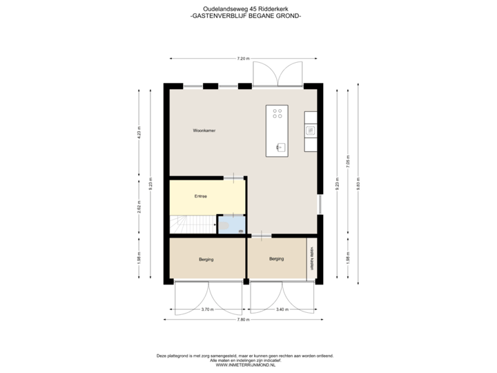 Gastenverblijf begane grond