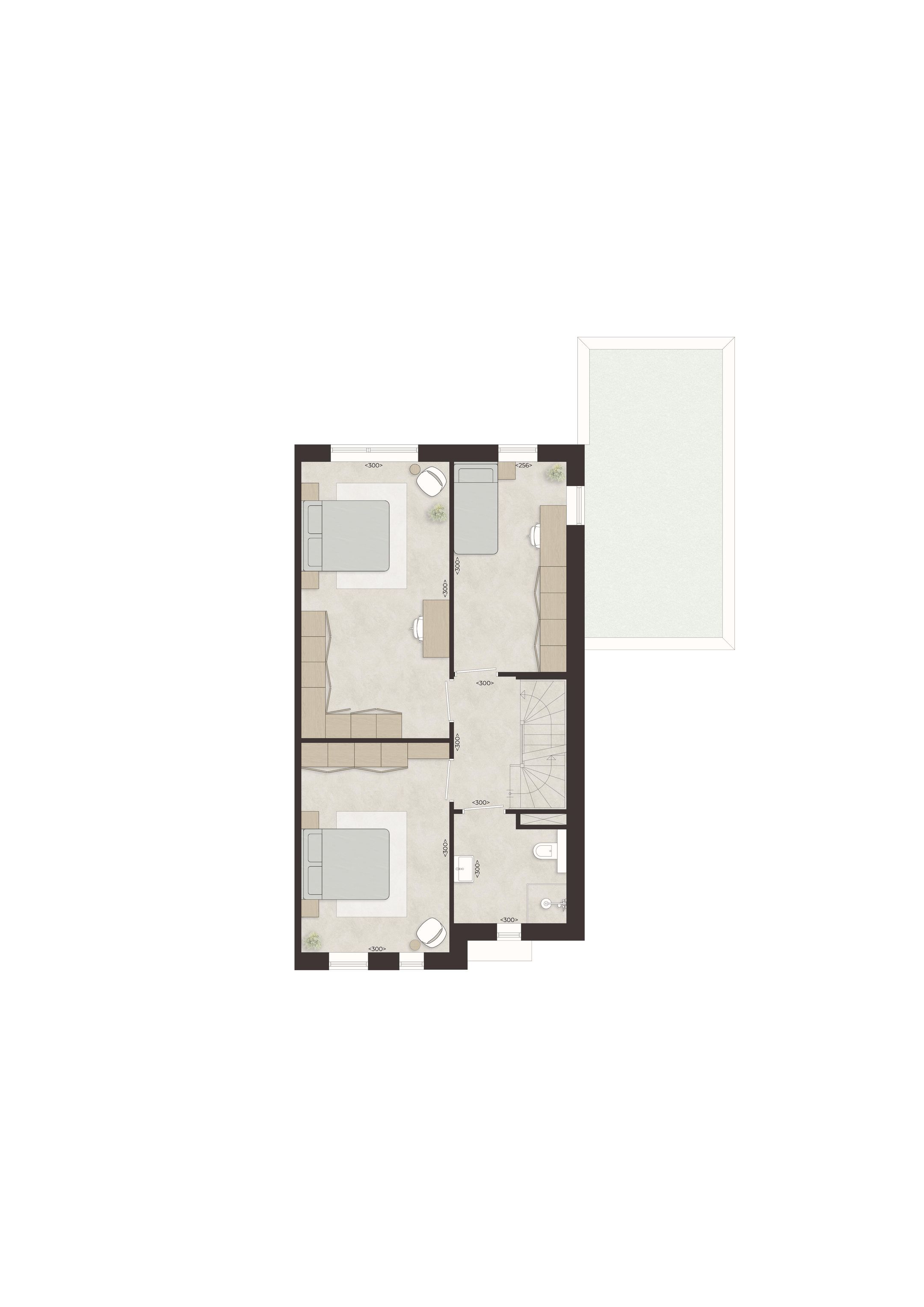 Foto 6 van 5 - D2 - 2 onder 1 kap woning - Slot Oost (Bouwnr. 5)