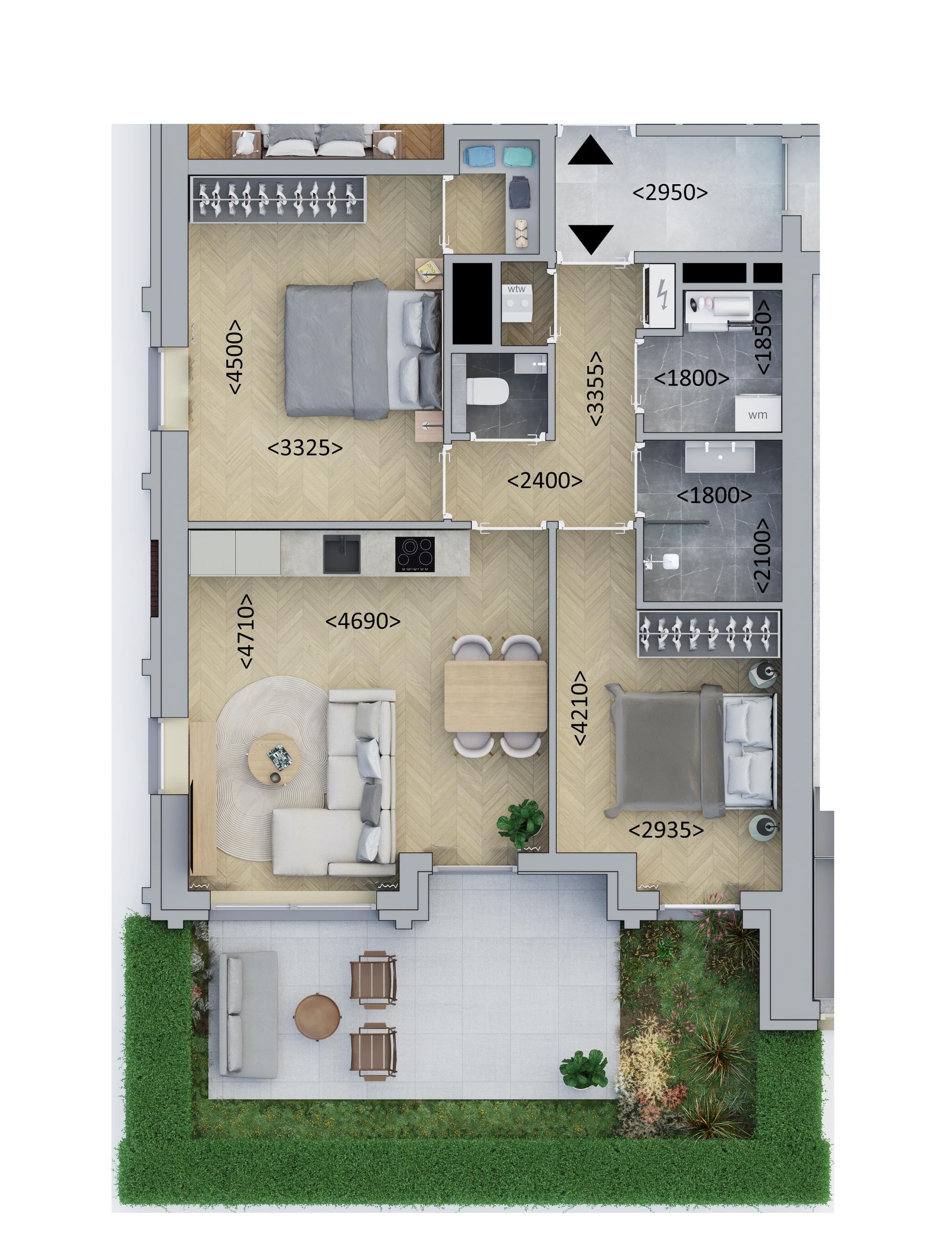 Hoekappartement (Bouwnr. A0.5)  false