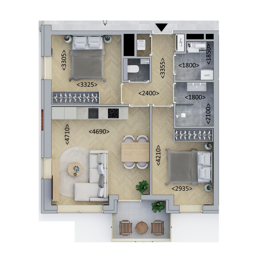 Photo 1 of Hoekappartement (Bouwnr. A2.6)