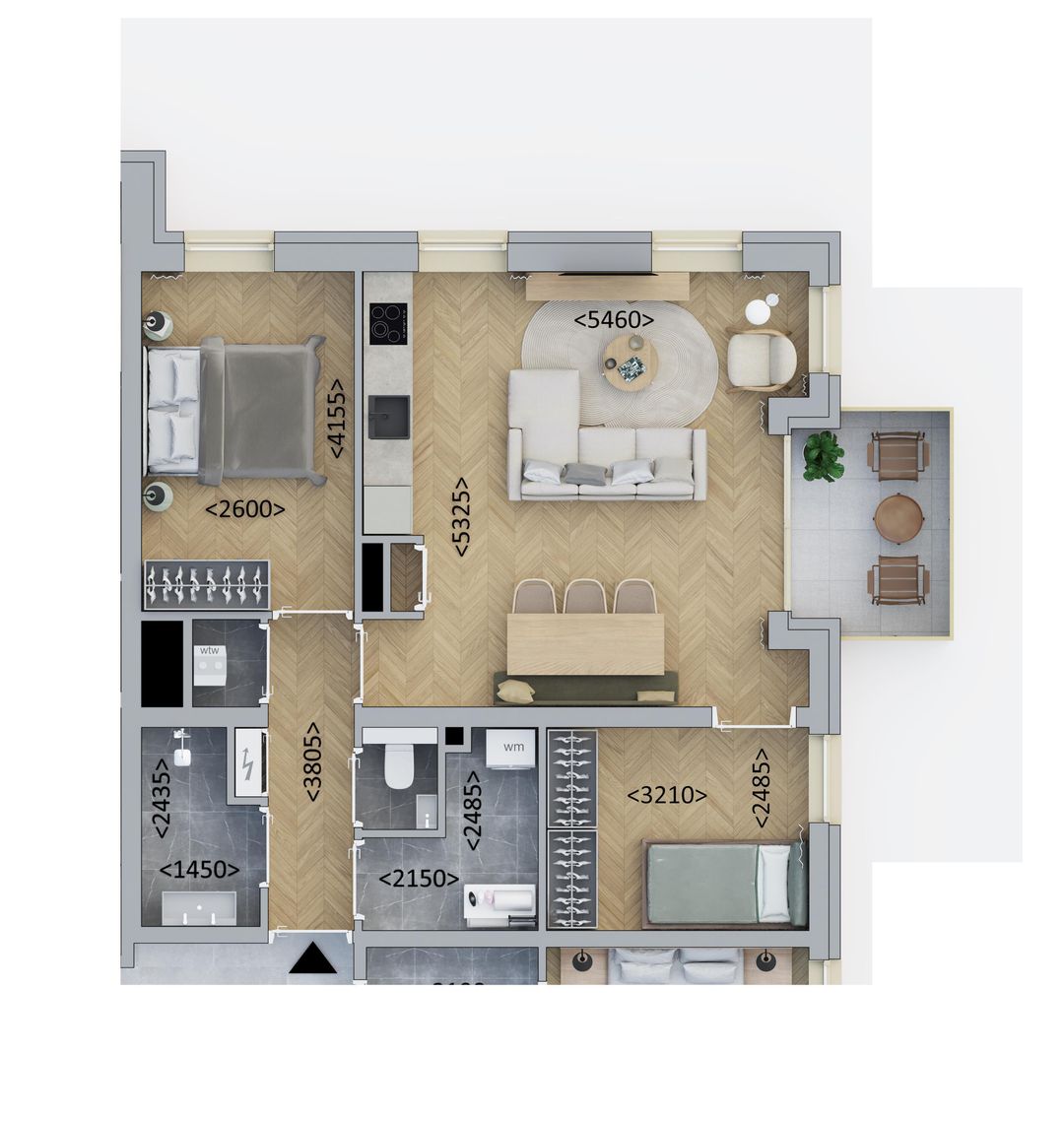 Foto 1 van Kopappartement Standaard (Bouwnr. A2.3)