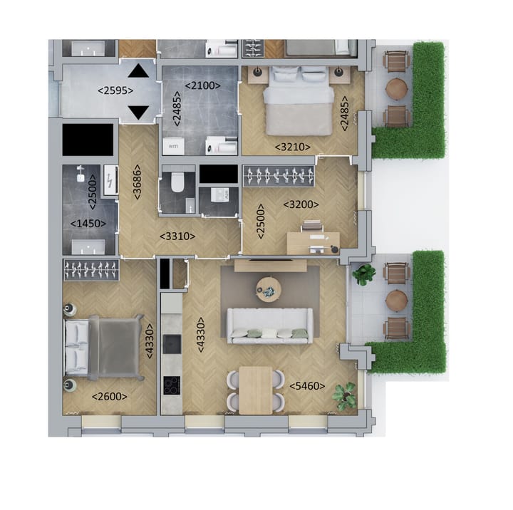 Foto 1 van Kopappartement Luxe (Bouwnr. A0.4)