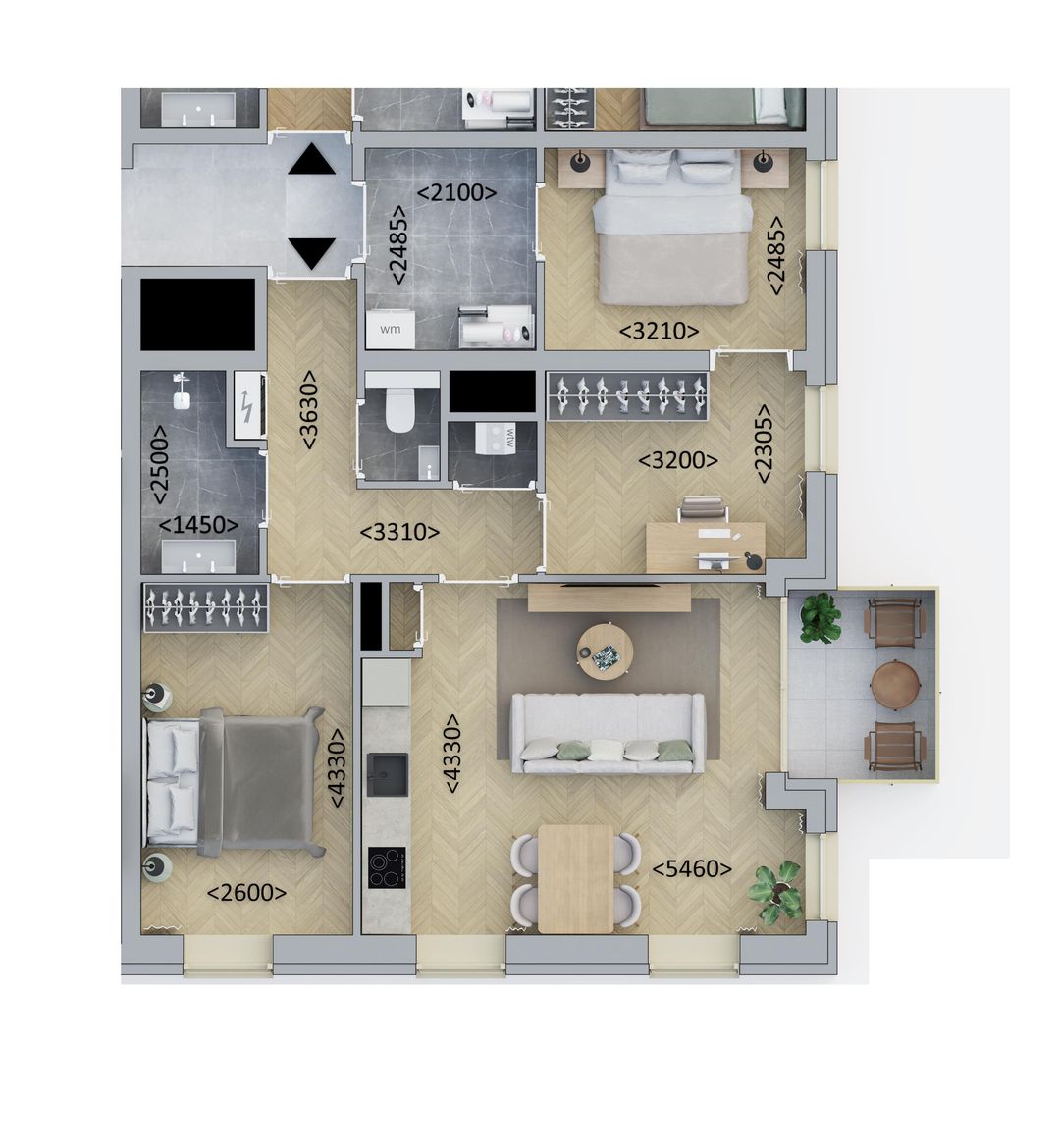 Foto 1 van Kopappartement Luxe (Bouwnr. A2.4)