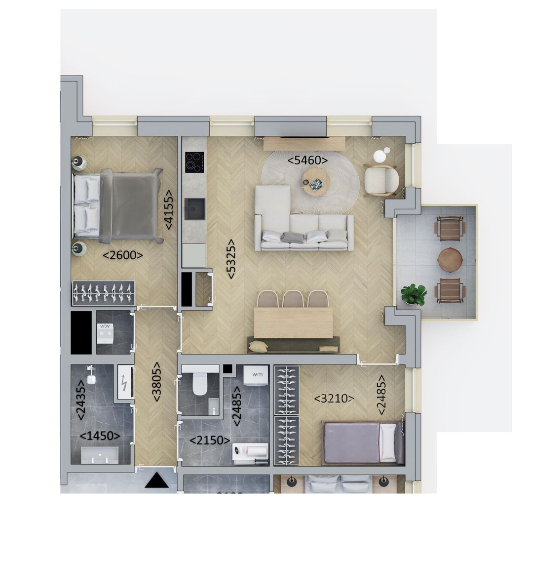 Foto 1 van Kopappartement Standaard (Bouwnr. A3.3)