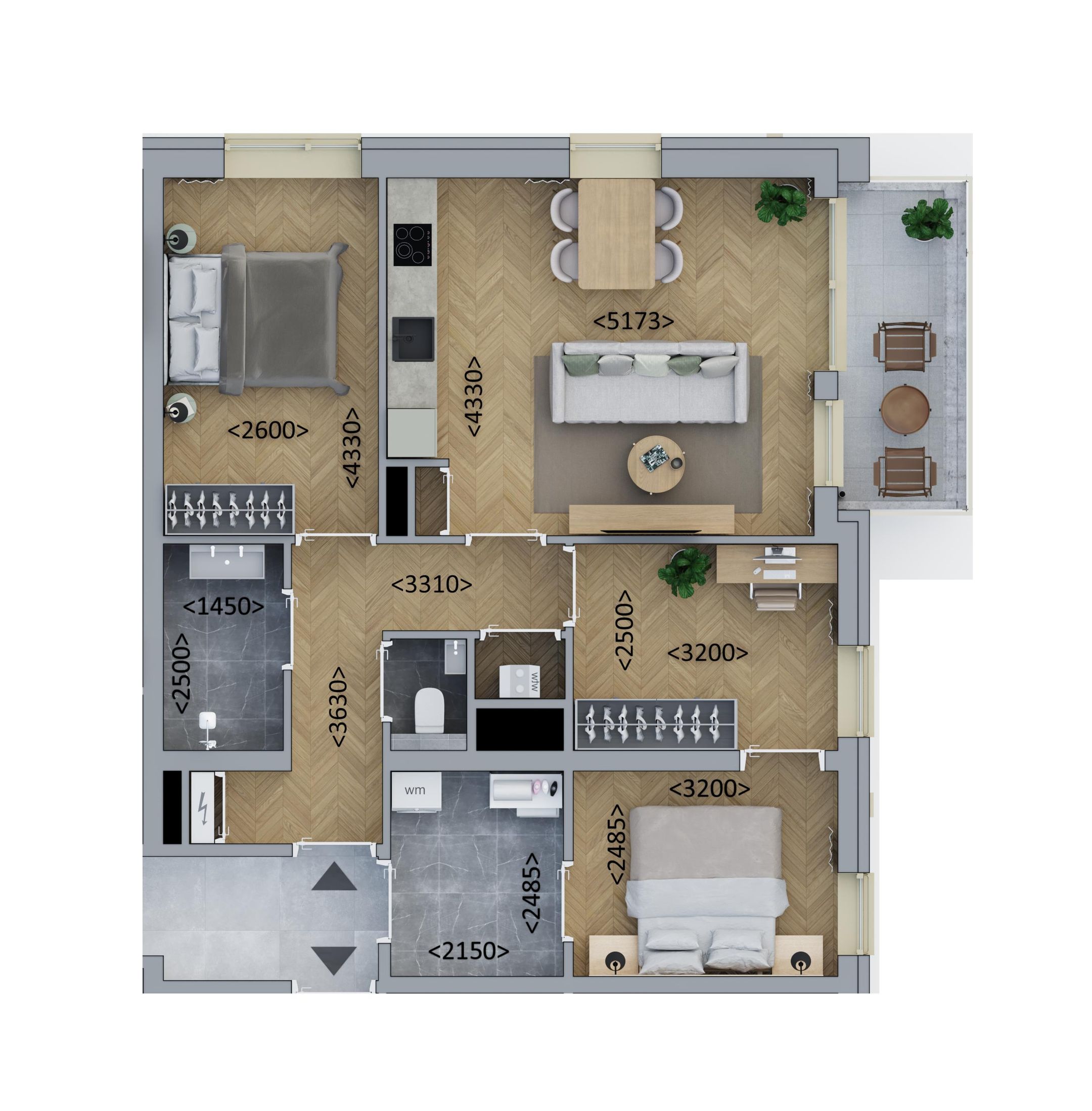 Kopappartement Standaard (Bouwnr. B2.3), Hoofddorp, 2131MK, Noord-Holland, Nederland  