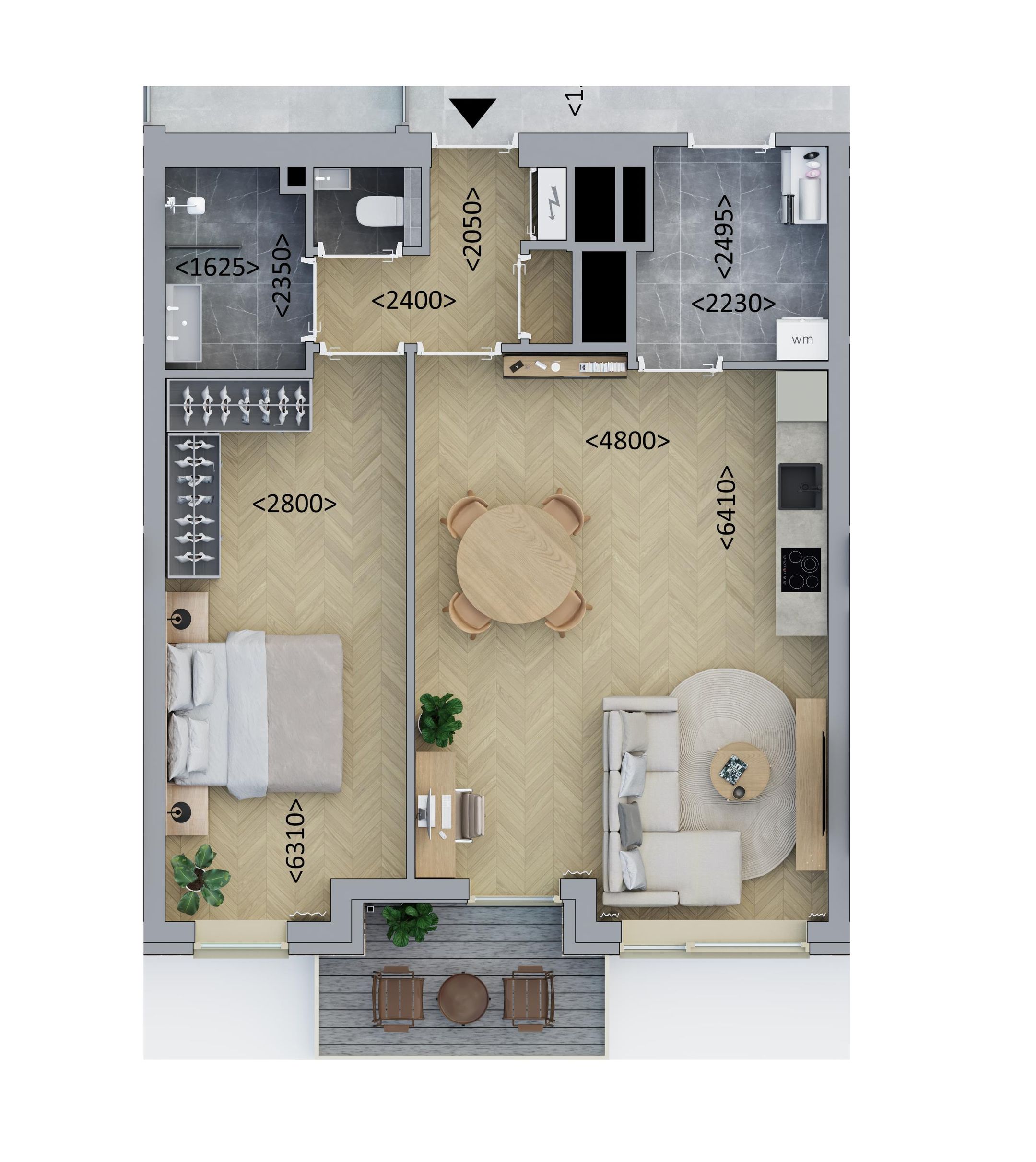 Tussenappartement (Bouwnr. C3.5)  false