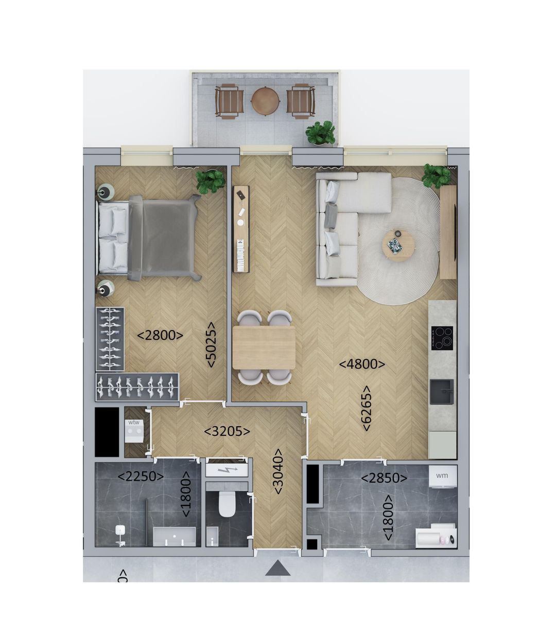 Foto 1 van Tussenappartement (Bouwnr. B3.2)