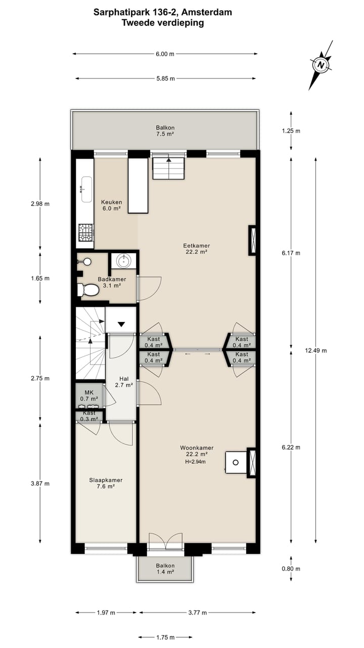 Foto 46 van Sarphatipark 136-2