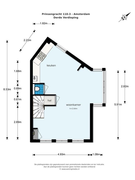 Foto 23 van Prinsengracht 110-3