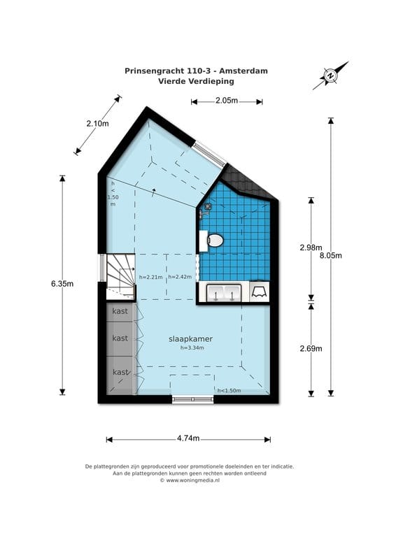 Foto 25 van Prinsengracht 110-3