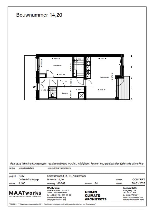 Foto 24 van Tweekamer appartement (Bouwnr. 14)