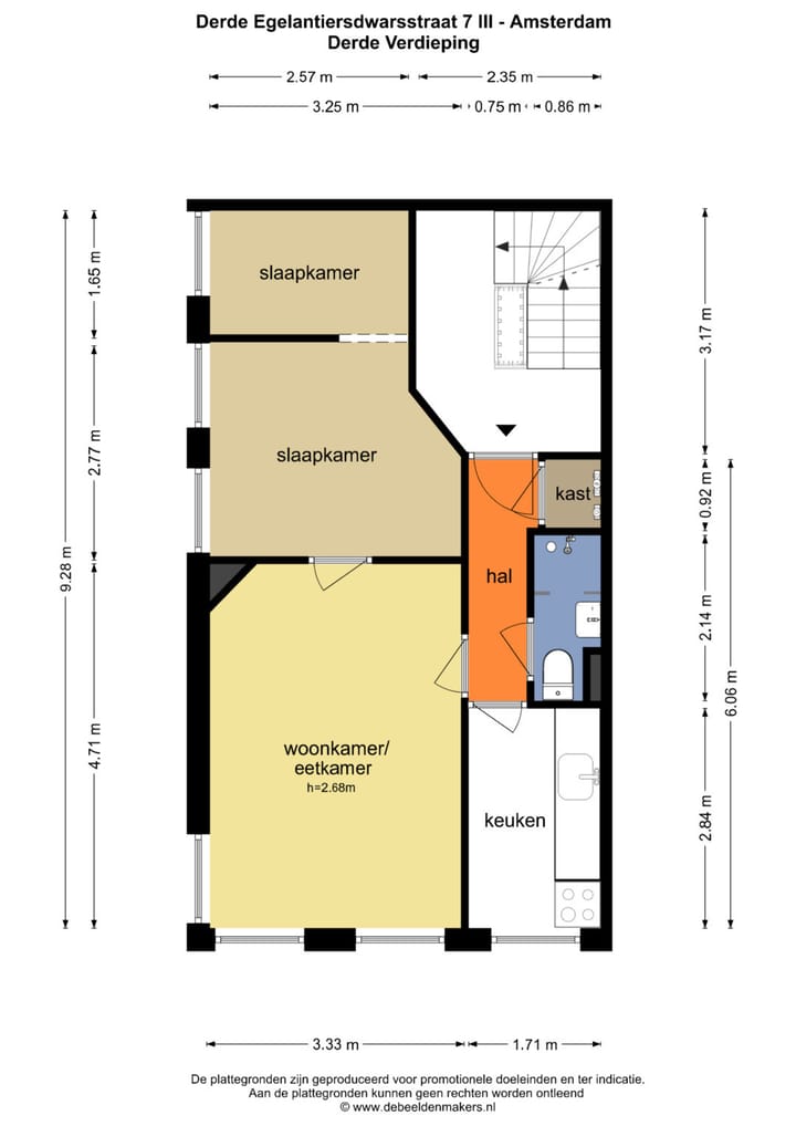 Foto 19 van Derde Egelantiersdwarsstraat 7-3
