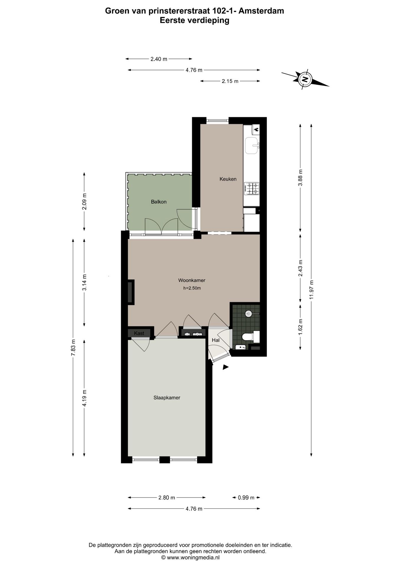 Foto 19 van Groen van Prinstererstraat 102-1