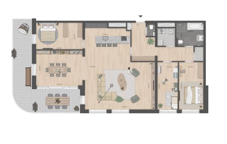 Foto van Type T Appartement 4 kmrs Portiekwoning