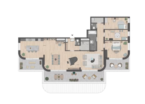 Foto van Type W Penthouse 4 kmrs Portiekwoning en penthouse