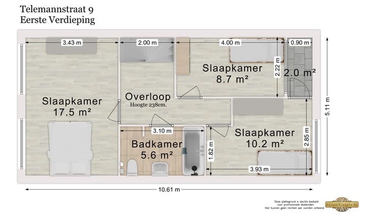 Foto 63 van Telemannstraat 9